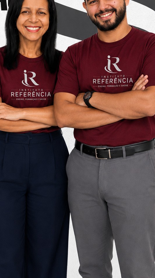 Equipe do Instituto Referência com o uniforme institucional